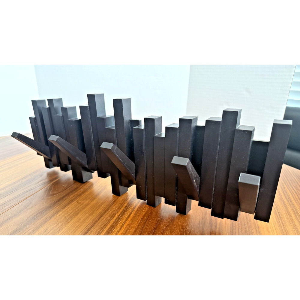 Umbra Sticks Multi Hook Wall Coat Rack with 5 Flip Down Hooks Modern Design